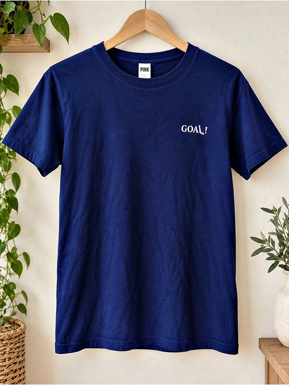 PINK Blue Short Sleeve T-Shirt Like New